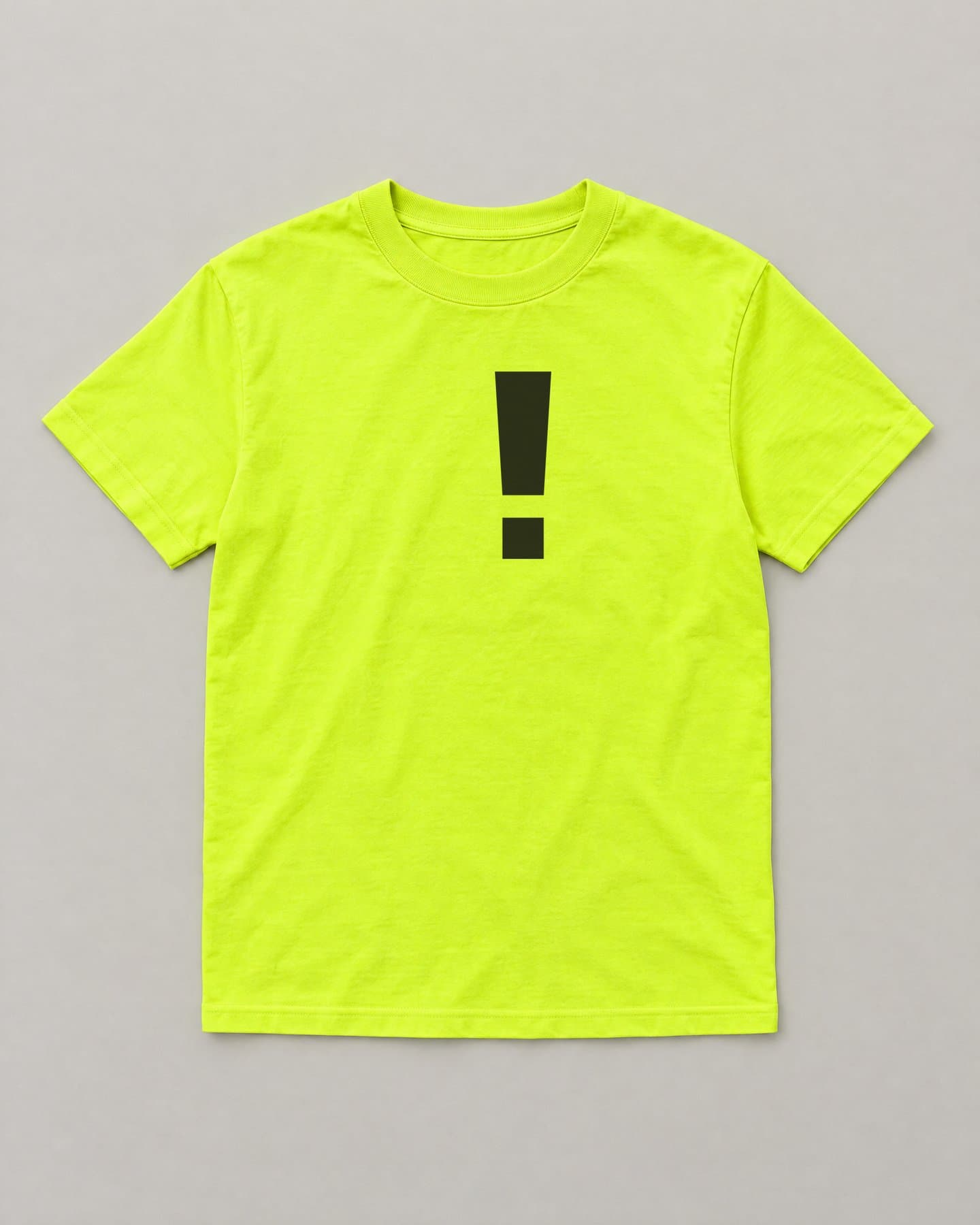 Symbol Tee in acid, front, ink print